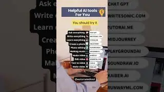 Helpful AI tools For You!!!