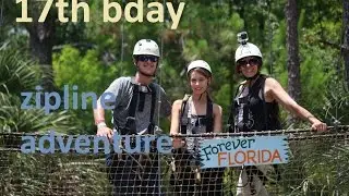 17th birthday zipline GoPro footage