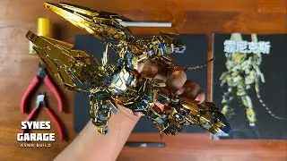 Gundam Phenex Narrative ver Gold Coating Hg 1/144 | ASMR BUILD | Xin Dong