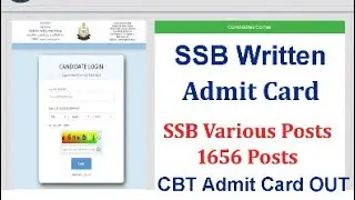 SSB Admit Card 2023 CBT Exam For Tradesman HC, ASI, SI, AC Written Exam Ticket Download 2023