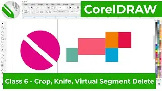 Crop Tool, Knife Tool, Virtual Segment Delete, Eraser | CorelDRAW | Class 6
