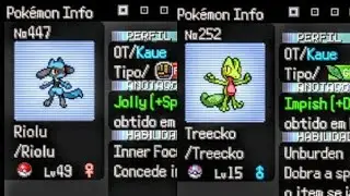 Pokémon Hyper Emerald 2T#08 Treecko E Riolu Não Evoluí