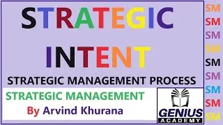 STRATEGIC INTENT SHORT II strategic management II Arvind Khurana II Genius Academy