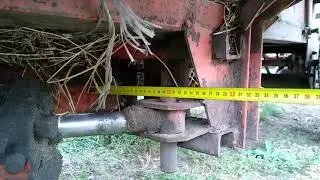 Press Kyrgyzstan installation of a cylinder on the press layout.