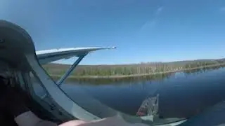 В САМОЛЁТЕ НАД РЕКОЙ ПОДКАМЕННАЯ ТУНГУСКА.