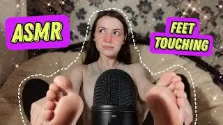 ASMR feet, touching 
