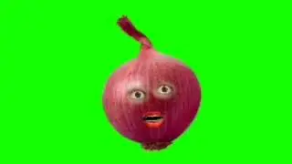 talking onion green screen video free / green screenvesitable speeking / brain master