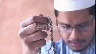 Close Up of Muslim Man Praying During Ramadan, | Stock Footage - Envato elements
