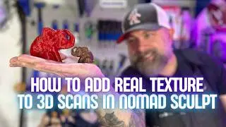 How to Add Real Texture to 3D Scans in Nomad Sculpt