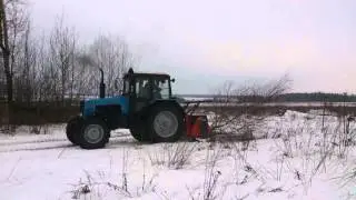 мульчер Ferri на МТЗ 1221(валим березку)