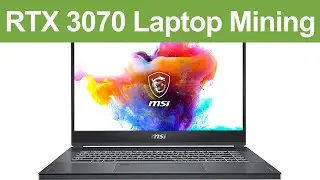 Mining ETH on RTX 3070 Laptop (Max-P) ... MHS, Power, Cost - Spy video in MicroCenter