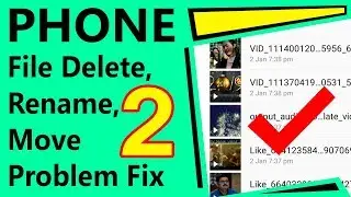 File not delete phone || How to solve failed to delete/move problem phone in hindi part 2 - 2019