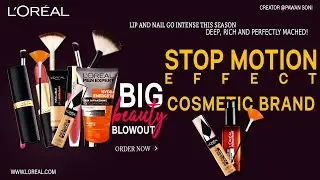 Loreal Cosmetics' Stop  motionAnimations effect by Viral Video Boy #shorts