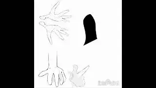 How I use imagination to draw hand...Yes way. time lapsevideo |No Audio Digital Art