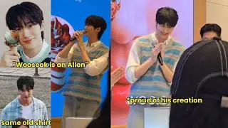 The way Wooseok launched his co-develop ice cream flavor "Wooseok is an Alien" with Baskin Robbins