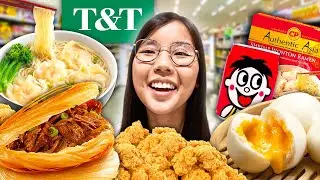 Trying Frozen Chinese Supermarket Food (Popcorn Chicken, Wonton Soup, Egg Tarts)