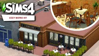 Building a Cozy Small Town Bistro - The Sims 4: Cozy Bistro Kit - Speed Build