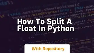 how to split a float in python