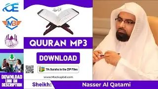 How to Download Quran mp3, Nasser Al Qatami Full Quran mp3 download Zip