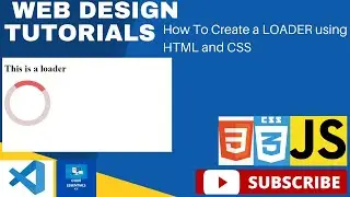 How To Create a LOADER using HTML and CSS Animations #cssanimations