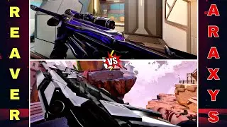 REAVER Operator VS ARAXYS Operator Comparison || Which One Is The Best Operator Skin In Valorant ||