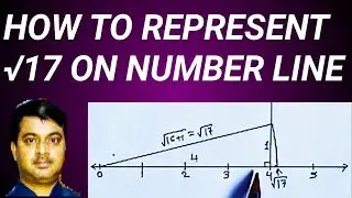How to represent root 17 on number line | mks mathematics