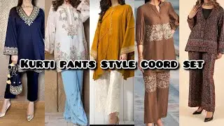 Top Fashionable A Line Kurti & Pants Design 2024 | fashionable line kurti and pants girls 2024 Part2