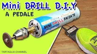 How to make Mini drill FOOTSWITCH - Mini trapano fai da te, si accende da pedale