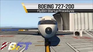X Plane - Boeing 727 Startup Procedures | FlyJSim