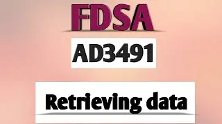 Retrieving data in data science process in FDSA tamil||AD3491||Anna university reg-2021.