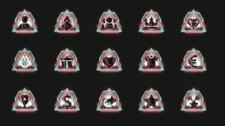 Cyberpunk Red Blue Animated Twitch Stream Alerts Streamlabs / StreamElements