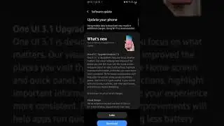Samsung A70 : One UI 3.1 Update