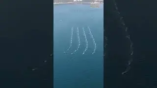 China shows a ship launching swarms of reconnaissance drones.