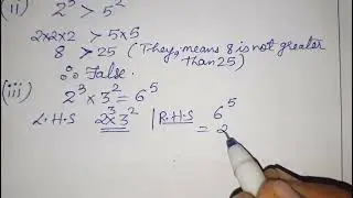 Q.NO.3 (i),3(ii), 3(iii), 3(iv),EXERCISE 11.2,CHAPTER 11 ,EXPONENTS &POWERS, CLASS VII ,NCERT, MATHS