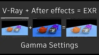 3ds Max - V-Ray - After Effects : EXR Gamma Settings