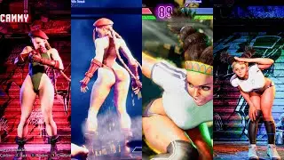 PC Street Fighter 6 - Cammy (SF2 Mod) Vs Lily (Japanese School Gym Mod)