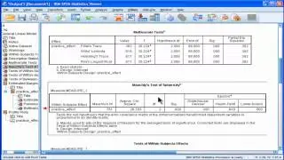 Oneway Repeated Measures Anova - SPSS (part2)