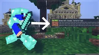 Using the OLDEST Minecraft Texture Pack to WIN Hive Skywars(Minecraft Bedrock)