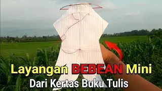 How To Make Mini BEBEAN Kites From Notebook Paper
