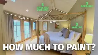 How to Price Painting a Bedroom [Vaulted Ceiling]