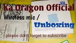 Wireless mic/ unboxing