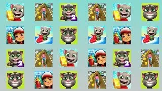 My Talking Tom 2, My Talking Tom, Talking Tom Jetski 2, Subway Princess Runner, Subway Surfers