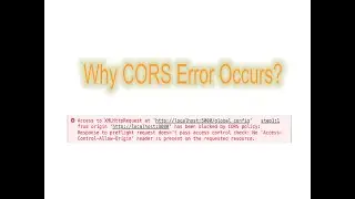 Why CORS(Cross-Origin) error occurs | How to fix CORS error