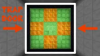 9x9 slime and honey block piston trapdoor in Minecraft!