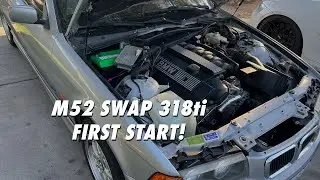 M52 Swap on my 318ti E36 - Pt. 3 First Start
