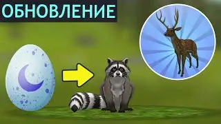 ОБНОВЛЕНИЕ в WILDCRAFT! ЕНОТ, БЕГЕМОТ, ОЛЕНЬ и ЖИРАФ! Новые скины, питомцы!