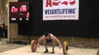 19 Year Old Tim Scott Snatch 114KG (251LB) @ 68KG (150LB)