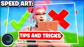 How to make a Fortnite Thumbnail on MOBILE! 📲 (Alight Motion Speed Art)