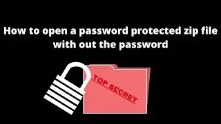 How to crack password protected zips