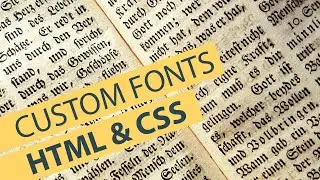 HTML & CSS: Adding Custom Fonts (Easy)